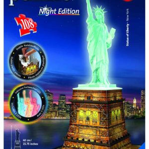 Puzzle 3D Luminos Statuia Libertatii