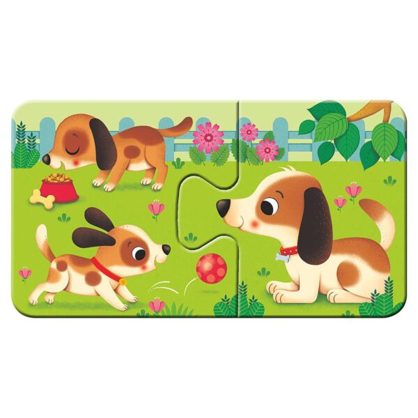 PUZZLE ANIMALE SI PUIUTII LOR