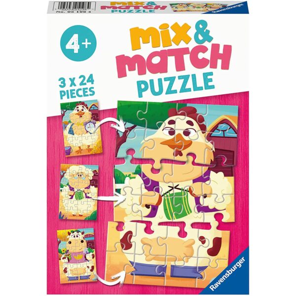 PUZZLE MIX&MATCH PRIETENII DE LA FERMA