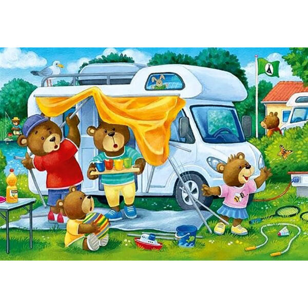 PUZZLE URSI IN CAMPING, 2x24 PIESE - RVSPC05247