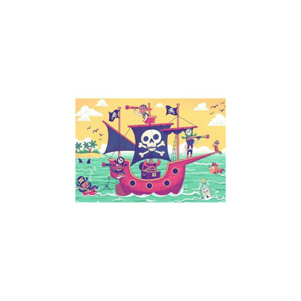 PUZZLE SI JOC BARCA PIRATILOR, 2x24 PIESE - RVSPC05592