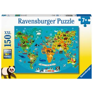 PUZZLE HARTA LUMII CU ANIMALE