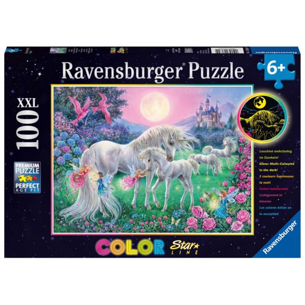 PUZZLE UNICORNI LA LUMINA LUNII