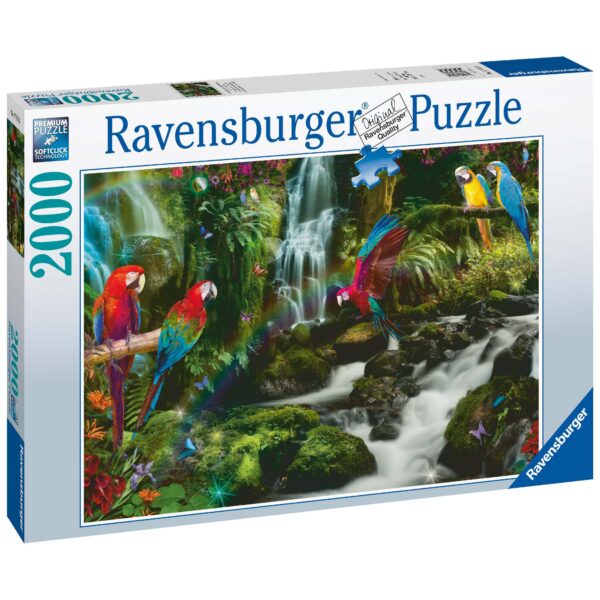 PUZZLE PAPAGALI IN JUNGLA, 2000 PIESE - RVSPA17111