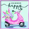 CREART - PICTURA SCUTER CHOOSE HAPPY - RVSPBN20125