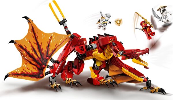 Lego Ninjago 71753 - Atacul Dragonului de Foc