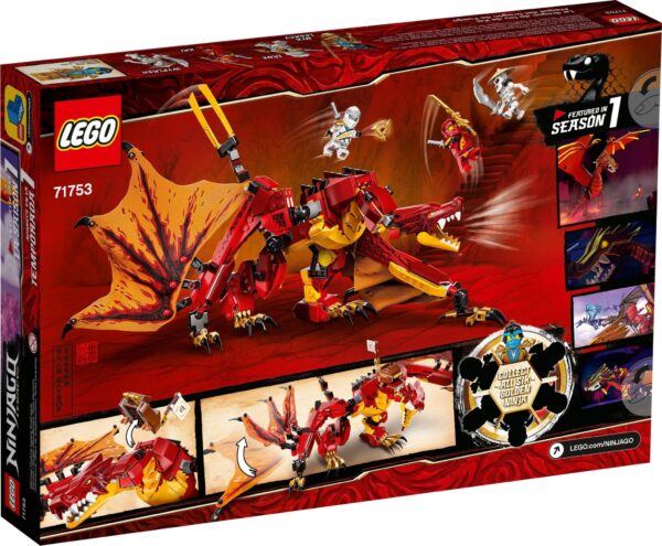 Lego Ninjago 71753 - Atacul Dragonului de Foc
