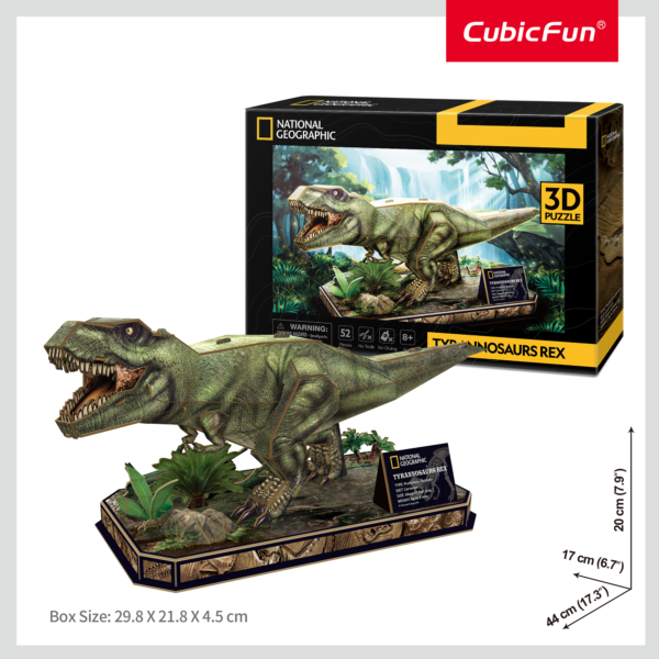 PUZZLE 3D TYRANNOSAURUS REX 52 PIESE