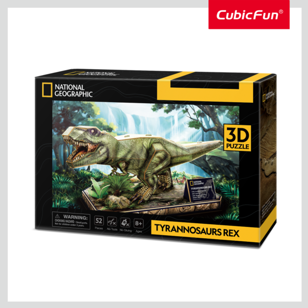 PUZZLE 3D TYRANNOSAURUS REX 52 PIESE - CUDS1051h