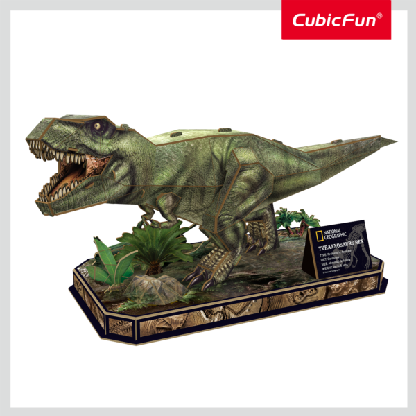 PUZZLE 3D TYRANNOSAURUS REX 52 PIESE - CUDS1051h