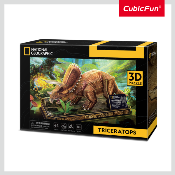PUZZLE 3D TRICERATOPS 44 PIESE