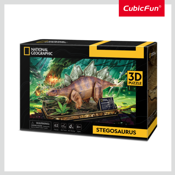 PUZZLE 3D STEGOSAURUS 62 PIESE
