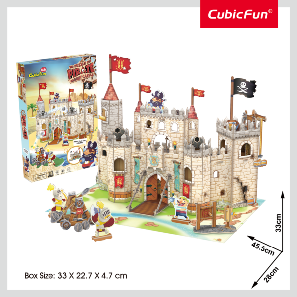 PUZZLE 3D CASTELUL PIRATILOR 183 PIESE - CUP833h