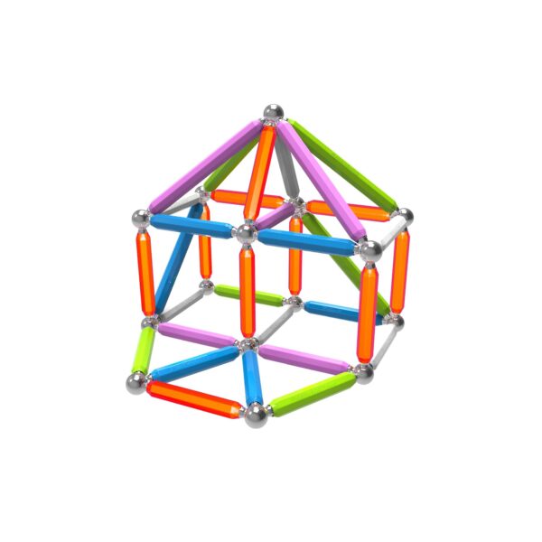 Supermag Maxi Neon - Set Constructie 92 Piese - SM0100