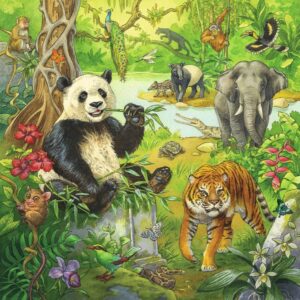 Puzzle Aventuri In Jungla, 3X49 Piese - RVSPC05180