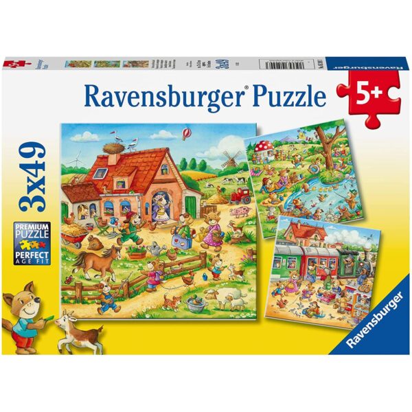 Puzzle Vacanta La Tara, 3X49 Piese - RVSPC05249