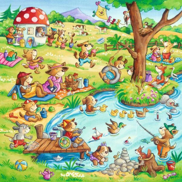 Puzzle Vacanta La Tara, 3X49 Piese - RVSPC05249