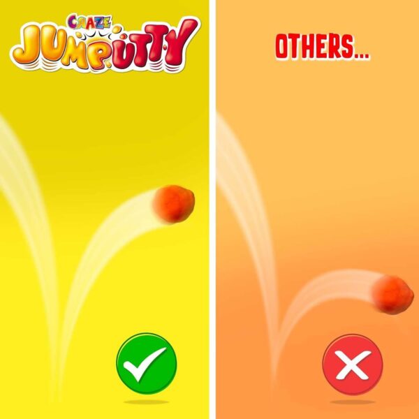 Craze - Jumputty - Plastilina Saritoare Blister 3 Buc Diverse Culori - CRZ40546