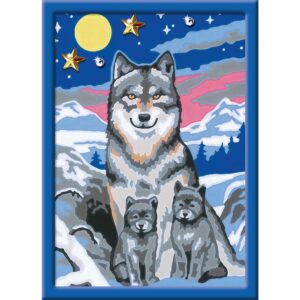 Pictura pe numere - Familie De Lupi - RVSPBN20044