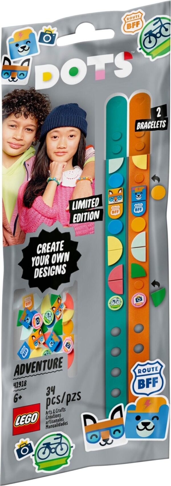 41918_alt1 Lego Dots 41918 - Brățări Aventuri colorate