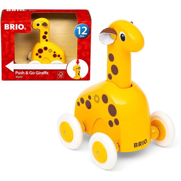 BRIO30229 Brio - Jucarie Apasa Si Merge Girafa - BRIO30229
