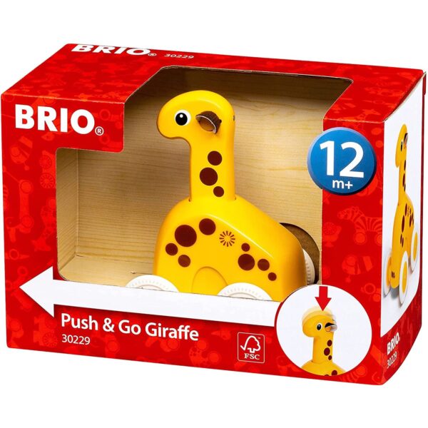 BRIO302295 Brio - Jucarie Apasa Si Merge Girafa - BRIO30229