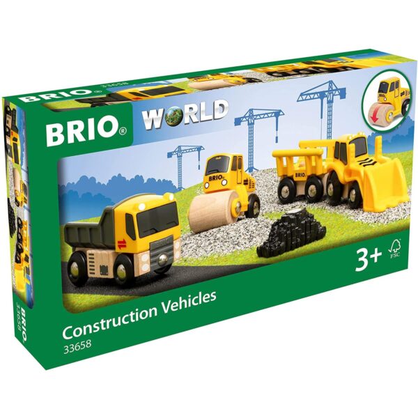 Brio - Set 3 Vehicule De Constructii - BRIO33658
