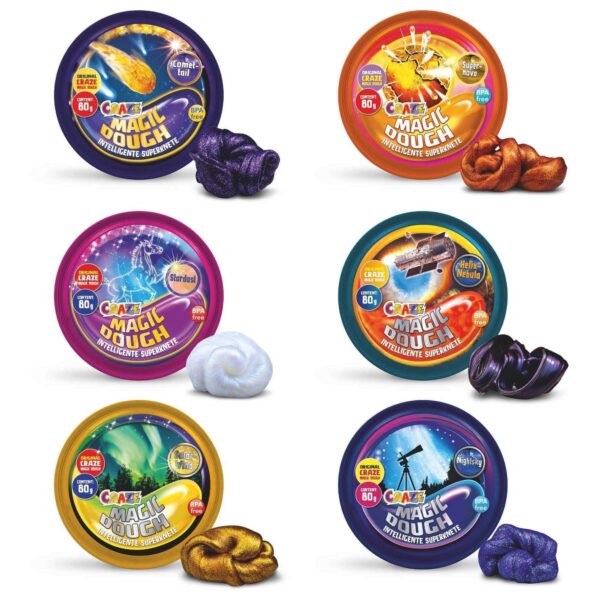 Craze - Plastilina 70 Grame- Galaxie - 6 Modele Diferite - CRZ35511