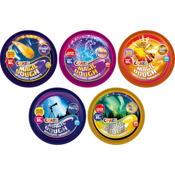 Craze - Plastilina 70 Grame- Galaxie - 6 Modele Diferite - CRZ35511