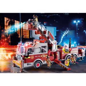 Playmobil - Masina De Pompieri Cu Scara Turn - PM70935