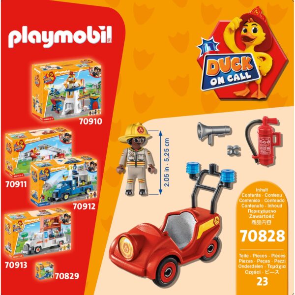 Playmobil - D.O.C - Masinuta De Pompieri - PM70828