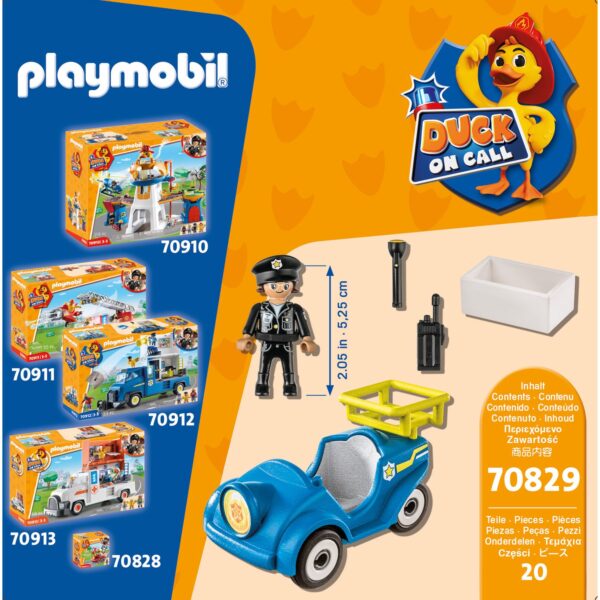 Playmobil - D.O.C - Masinuta De Politie - PM70829