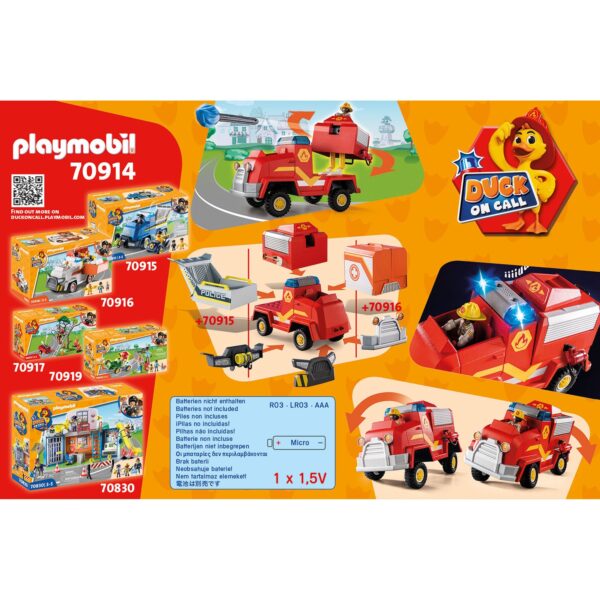 Playmobil - D.O.C - Masina De Pompieri - PM70914