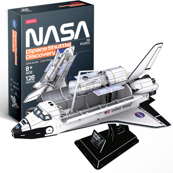 Cubic Fun - Puzzle 3D Nasa - Naveta Spatiala Discovery 126 Piese - CUDS1057h