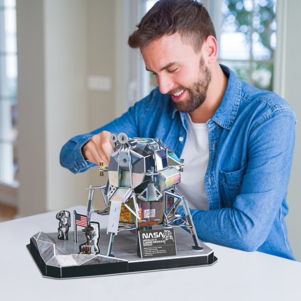 Cubic Fun - Puzzle 3D Nasa - Modulul Lunar Apollo 11, 93 Piese - CUDS1058h