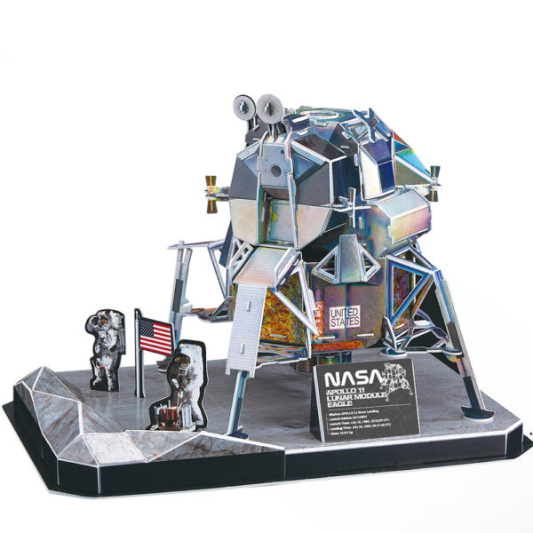 Cubic Fun - Puzzle 3D Nasa - Modulul Lunar Apollo 11, 93 Piese - CUDS1058h
