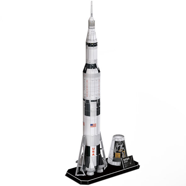 Cubic Fun - Puzzle 3D Nasa - Apollo Saturn V 136 Piese - CUDS1059h