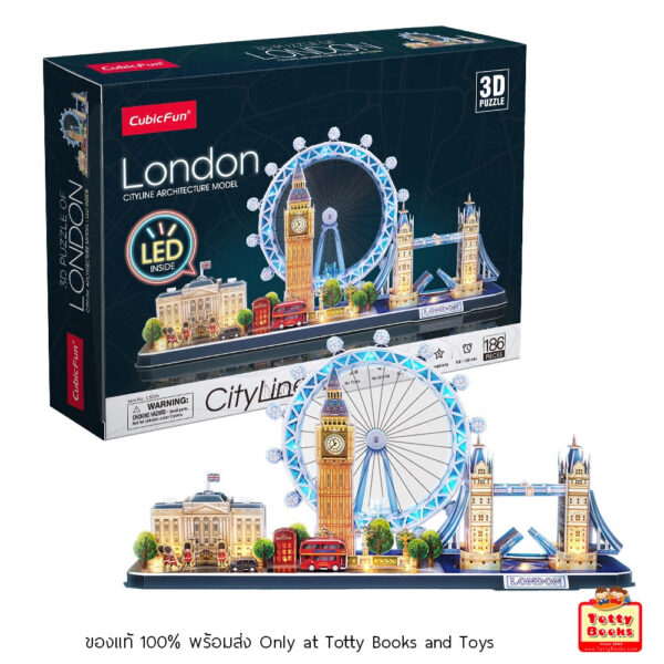 Cubic Fun - Puzzle 3D Led Londra 186 Piese - CUL532h