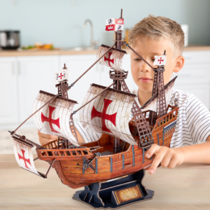 Cubic Fun - Puzzle 3D Nava Santa Maria 204 Piese - CUT4038h