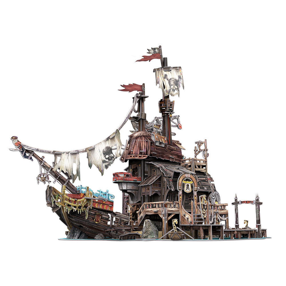 Cubic Fun - Puzzle 3D Nava Pirati 218 Piese - CUT4039h | Bord31.ro