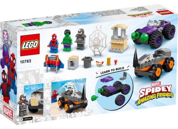 LEGO Marvel Super Heroes - Hulk vs. Rhino Confruntarea cu camioane 10782, 110 piese