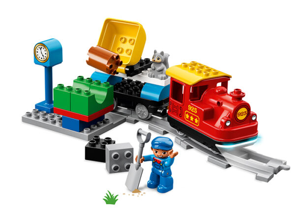 LEGO DUPLO - Tren cu aburi 10874, 59 piese