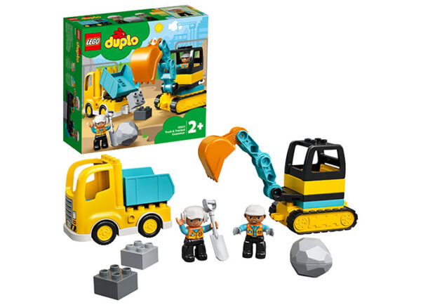 LEGO DUPLO - Camion si excavator pe senile 10931, 20 piese