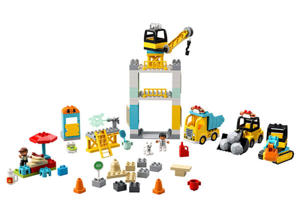 LEGO DUPLO - Macara si Constructie 10933, 123 piese