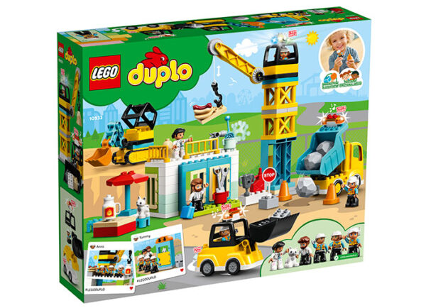 LEGO DUPLO - Macara si Constructie 10933, 123 piese