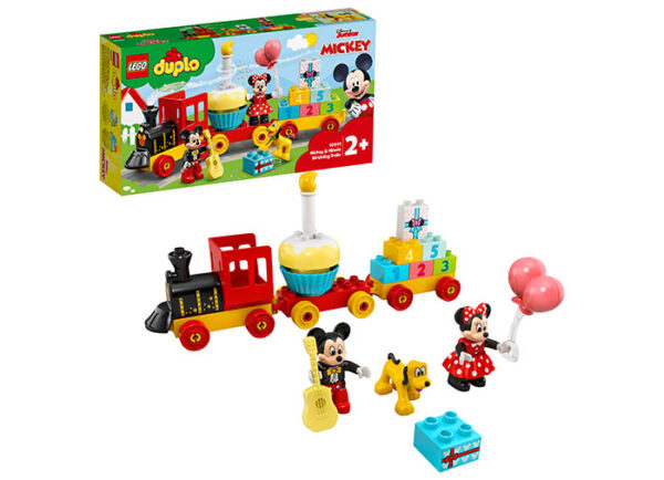 10941-LEGO-DUPLO LEGO DUPLO - Trenul aniversar Mickey si Minnie 10941, 22 piese