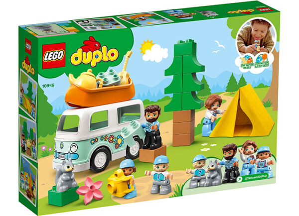 LEGO DUPLO - Rulota de camping a familiei 10946, 30 piese
