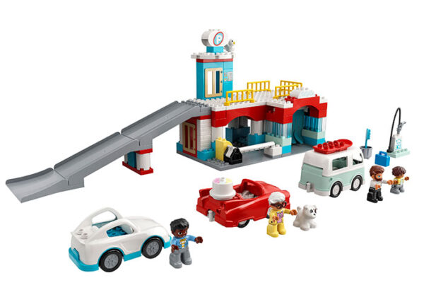 10948-duplo-lego-1 LEGO DUPLO - Parcare si spalatorie de masini 10948, 112 piese