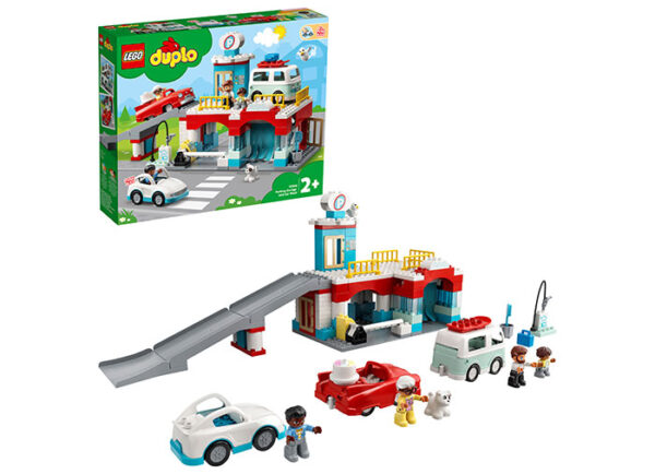 10948-duplo-lego LEGO DUPLO - Parcare si spalatorie de masini 10948, 112 piese