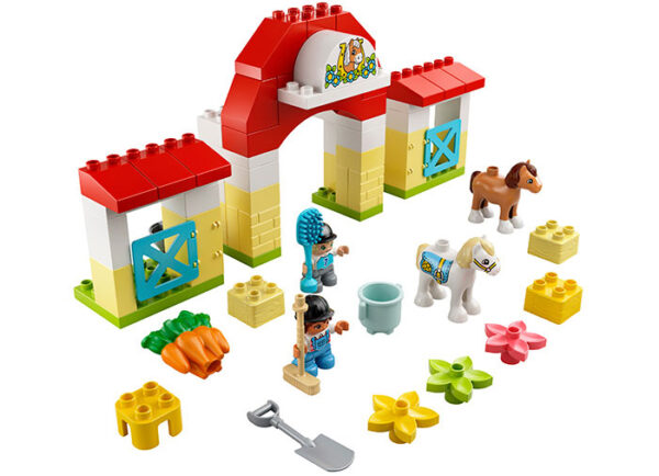 10951-LEGO-DUPLO-1 LEGO DUPLO - Grajdul cailor si al poneilor 10951, 65 piese